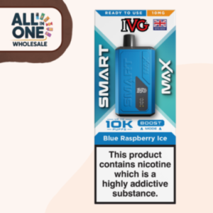 IVG Smart Max Blue Raspberry Ice 10K Puffs (5 Pcs)
