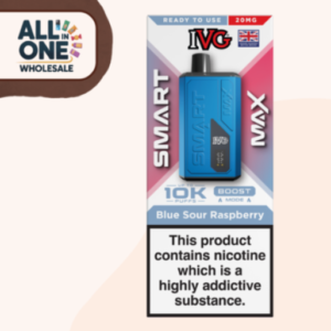 IVG Smart Max Blue Sour Raspberry 10K Puffs (5 Pcs)