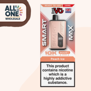 IVG Smart Max Peach Ice 10K Puffs (5 Pcs)
