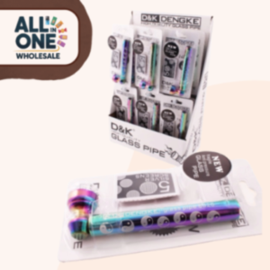 D&K Glass Pipe + Screen (DK8320A) – 24pk