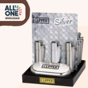 Clipper Lighters Metal Gift Chrome Silver – 12pk