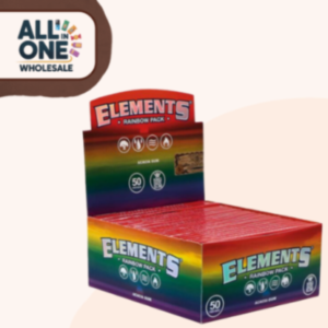 Elements Rainbow King Size Slim – 50pk