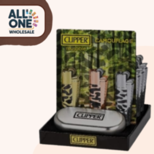 Clipper Lighters Hot Stamp Metal Gift Camouflage – 12pk
