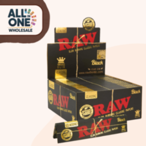 RAW Black Rolling Papers (50 PCS)