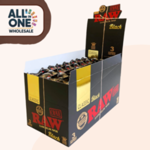 RAW Black King Size Cones (3 × 32 PCS)