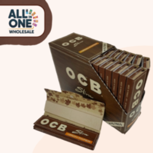 OCB Virgin Brown Connoisseur Rolling Papers with Tips (24 PCS)
