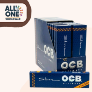 OCB Blue Ultra‑Thin Connoisseur Rolling Papers with Tips (2 PCS)