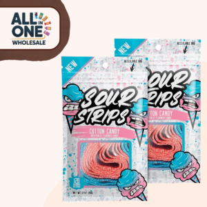 Sour Strips Cotton Candy (12x156g)