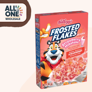 Kellogg’s Strawberry Milkshake Frosted Flakes Cereal 11.6oz (328g) 1pcs