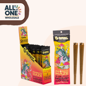 G‑ROLLZ HEMP CONES PASSION HAZE (12 × 2 PACK)