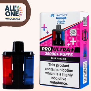 Hayati Pro Ultra Plus 25K – Blue Razz GB Refill Pods (5 Pack)