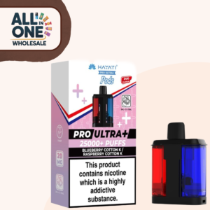 Hayati Pro Ultra Plus 25K – Blueberry Cotton K / Raspberry Refill Pods (5 Pack)