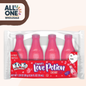 Concord Nik‑L‑Nip Cupid Love Potion (Cherry) Wax Bottles (18x4’s)