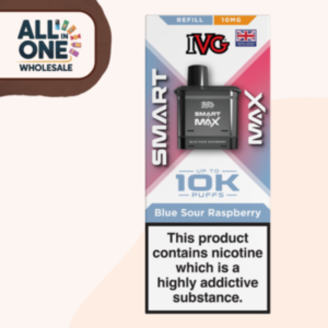IVG Smart Max Blue Sour Raspberry 10K Puffs (5 Pcs)