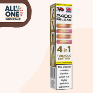 IVG 2400 Reload Pods Tobacco 4 in 1 Edition (5 Pcs)