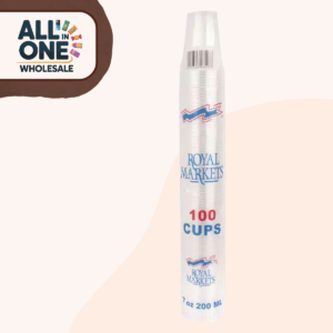 Royal Markets Clear Plastic Cups 7oz Pk100