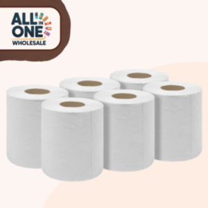 White Paper Towel Rolls – 6 Pack