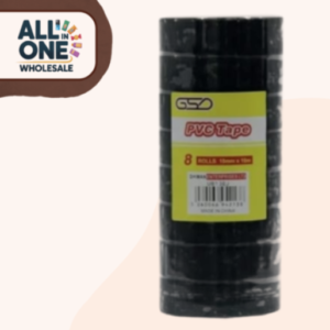 GSD Black PVC Tape 10m – 8pk