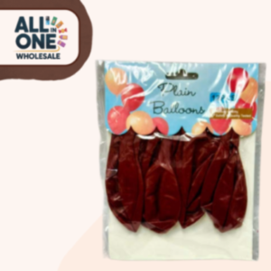 Plain Balloon Red (12 Pack)