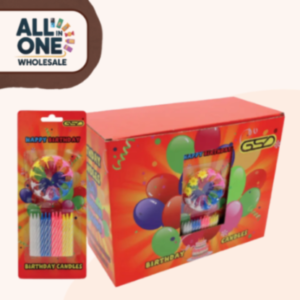 GSD Birthday Candles & Holders – 24pk