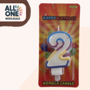 GSD Number Candles No. 2 – 6pk