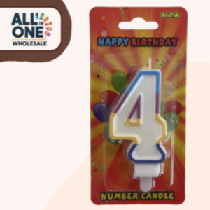 GSD Number Candles No. 4 – 6pk