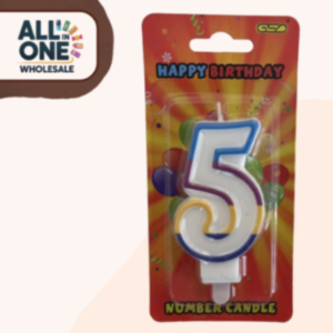 GSD Number Candles No. 5 – 6pk