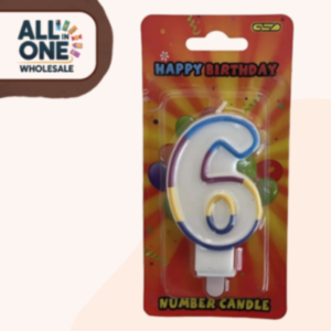 GSD Number Candles No. 6 – 6pk