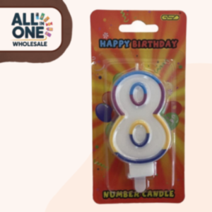 GSD Number Candles No. 8 – 6pk