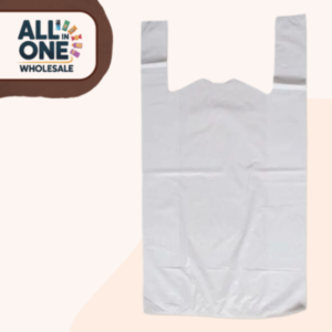 White Bottle Vest Carrier Bag (1000pcs)