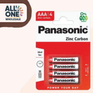 Parasonic Zink Carbon AAA Battery 4 Pack - Case of 12