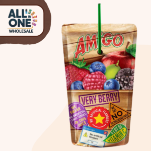 Amigo Very Berry Juice Drink (200ml × 24 Pack, Macedonia)