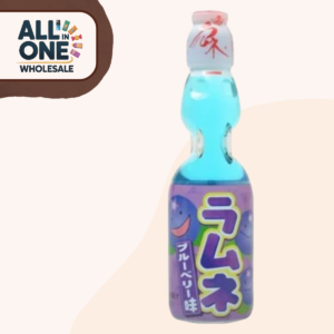 Hata Kosen Bottle Ramune (Blueberry) (200ml × 24)