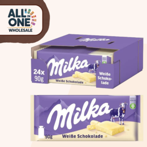 Milka White Chocolate 90g (24 Pieces)