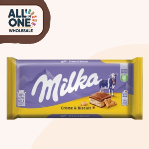 Milka Cream & Biscuit 100g (18 Pieces)