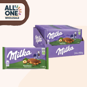 Milka Hazelnut Chocolate 90g (24 Pieces)