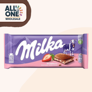 Milka Strawberry Chocolate 100g (22 Pieces)