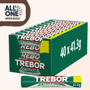 Trebor Extra Strong Mints Peppermint (40 x 41.3g)