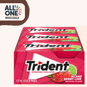 Trident Gum Island Berry Lime (12x14 Sticks Pack)