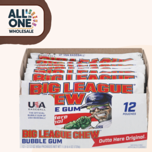 Big League Chew Bubble Gum Outta Here Original (12x60g USA Pack)
