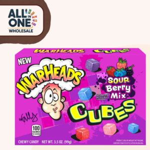 Warheads Sour Chewy Cubes Berry Mix (12x99g USA Pack)