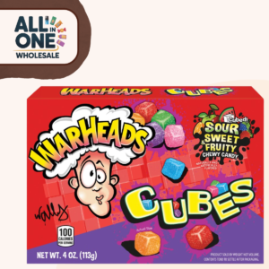 Warheads Sour Chewy Cubes Fruity Mix (12x99g USA Pack)