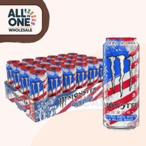 Monster Ultra Red White & Blue Razz (12 × 473ml)