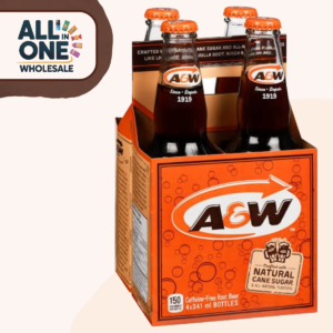 A&W Root Beer Glass Bottles (24 x 341ml)