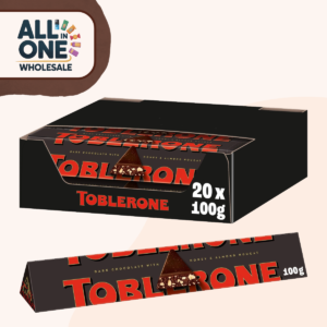 Toblerone Dark Chocolate with Honey & Almond Nougat (20x100g)