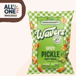 Doughberri’s Wavers Spicy Pickle Crispy Snacks (USA, 12pcs, 126g)