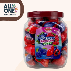 Jellylicious Burst of Joy – Original Blueberry Raspberry Gummy (18g × 50pcs)