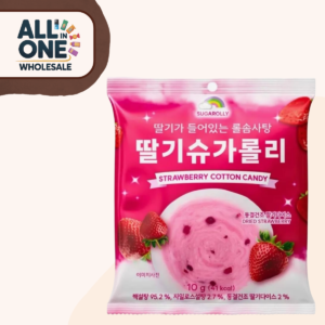 Sugarolly Strawberry Cotton Candy (10 × 10g)