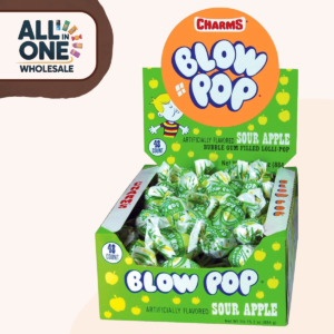 Blow Pops Sour Apple (48x18g)