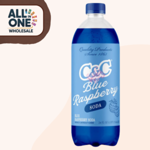 C and C Soda Blue Raspberry Bottle (24x710ml)